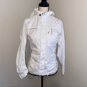 G Star white zip up jacket